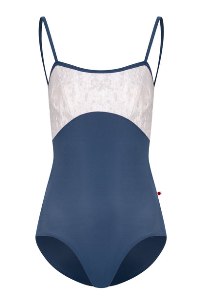Denise leotard in T-Storm body color with CV-Silver top color and T-Storm trim color