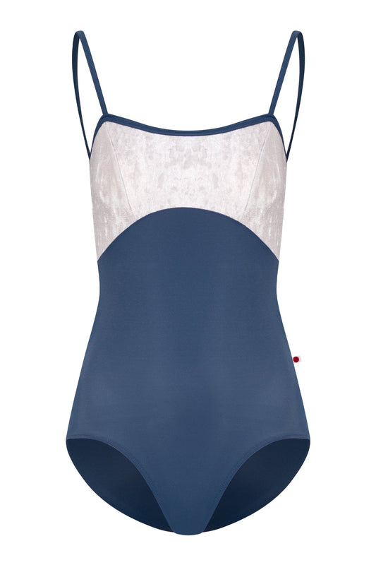 Denise leotard in T-Storm body color with CV-Silver top color and T-Storm trim color