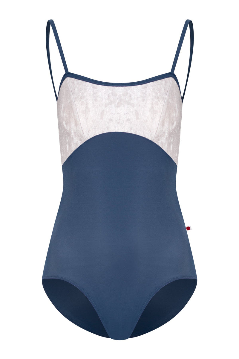 Denise leotard in T-Storm body color with CV-Silver top color and T-Storm trim color