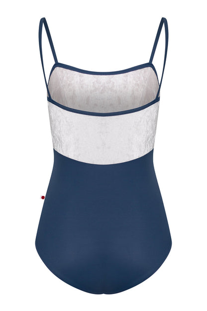 Denise leotard in T-Storm body color with CV-Silver top color and T-Storm trim color