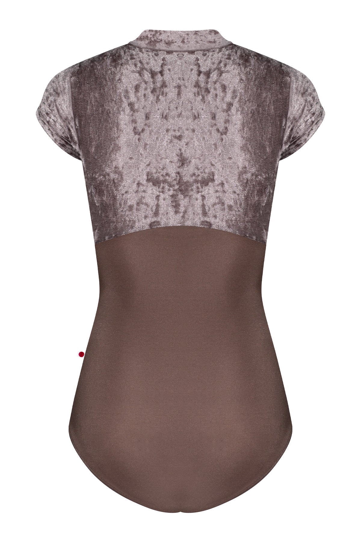 Jessica Duo leotard in N-Star body color with CV-Phantom top color and N-Espresso zipper