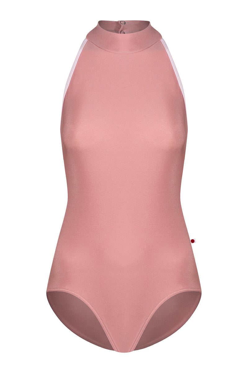 Noe leotard in N-Antique Rose body color with N-Rose trim color
