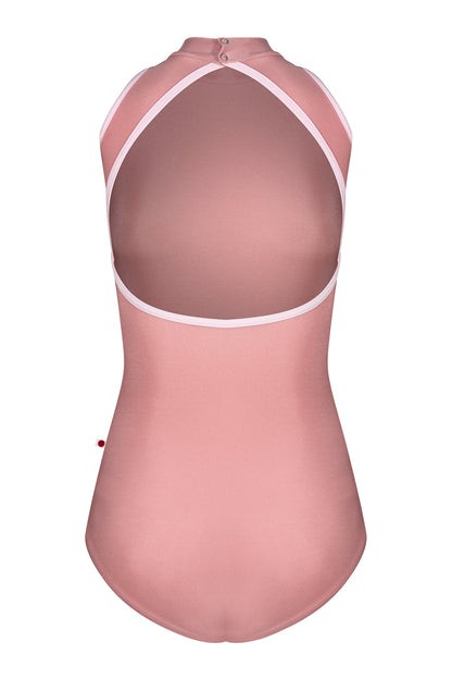 Noe leotard in N-Antique Rose body color with N-Rose trim color
